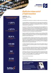 Bulletin trimestriel - 4ème trimestre 2022
