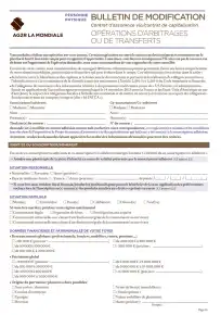 Formualire d'arbitrage