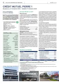 Bulletin trimestriel - 3ème trimestre 2023