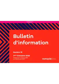 Bulletin trimestriel - 3ème trimestre 2025