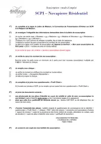 Bulletin de souscription (BS) vierge