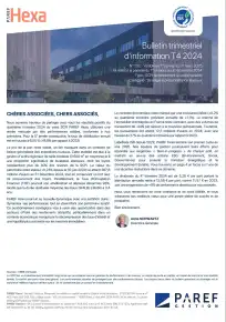 Bulletin trimestriel - 4ème trimestre 2024