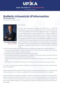Bulletin trimestriel - 3ème trimestre 2024