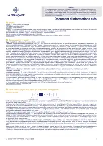 Information clé (DIC) - 2023