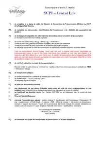 Bulletin de souscription (BS) remplissable