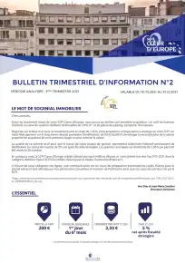 Bulletin trimestriel - 3ème trimestre 2021