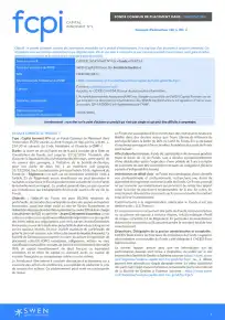 Informations clés (DIC) - 2026