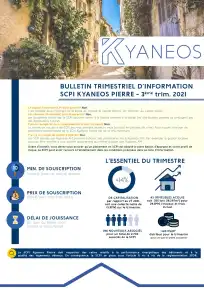 Bulletin trimestriel - 3ème trimestre 2021