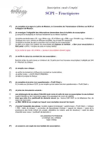 Bulletin de souscription (BS)