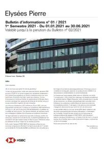 Bulletin semestriel - 1er semestre 2021