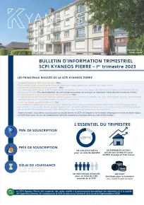 Bulletin trimestriel - 1er trimestre 2023
