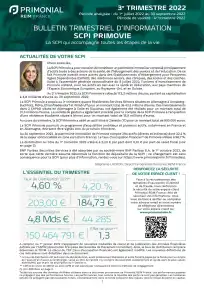 Bulletin trimestriel - 3ème trimestre 2022