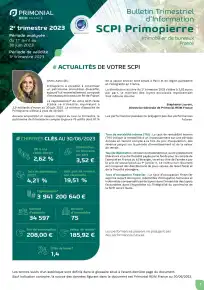 Bulletin trimestriel - 2ème trimestre 2023