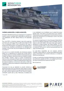 Bulletin trimestriel - 3ème trimestre 2022