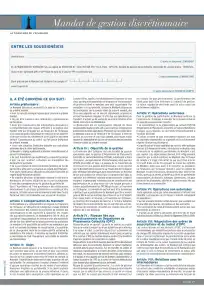 Mandat discrétionnaire