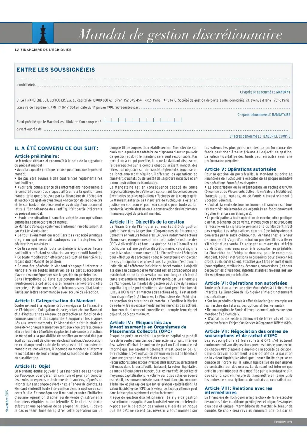 PEA PME Financière de l'Echiquier