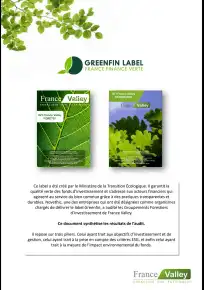 GFI France Valley Patrimoine - Label Greenfin