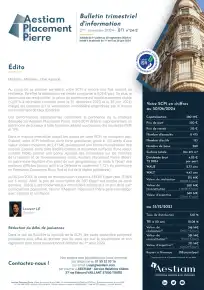 Bulletin trimestriel - 2ème trimestre 2024