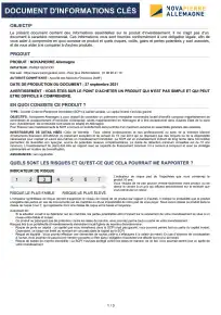 Information clé (DIC) - 2021