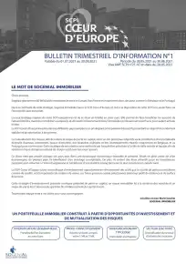 Bulletin trimestriel - 2ème trimestre 2021