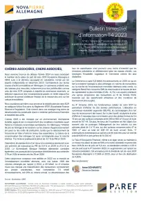 Bulletin trimestriel - 4ème trimestre 2023