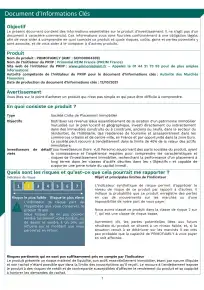 Informations clés (DIC) - 2025