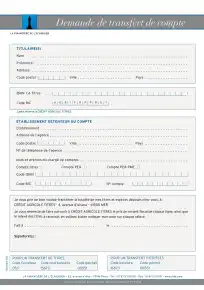 Demande de transfert