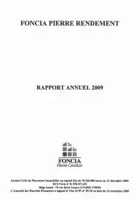 Rapport annuel - 2009