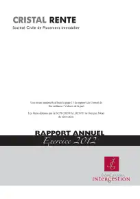 Rapport annuel - 2012