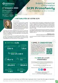 Bulletin trimestriel - 4ème trimestre 2022