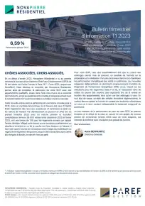 Bulletin trimestriel -- 1er trimestre 2023