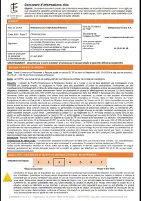 Informations clés (DIC) - 2026