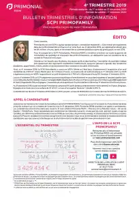 Bulletin trimestriel - 4ème trimestre 2019