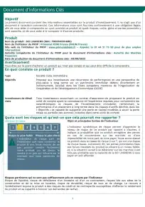 Information clé (DIC)