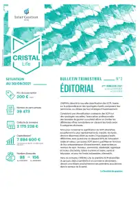 Bulletin trimestriel - 3ème trimestre 2021