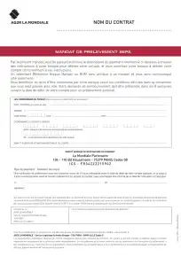 Mandat de prélèvement SEPA