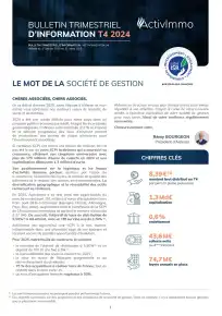 Bulletin trimestriel - 4ème trimestre 2024