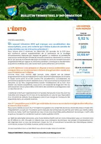 Bulletin trimestriel - 2ème trimestre 2022