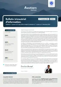 Bulletin trimestriel - 4ème trimestre 2025