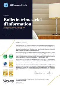 Bulletin trimestriel - 3ème trimestre 2024