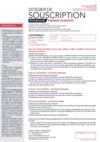 Bulletin de Souscription