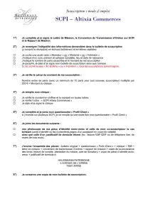 Bulletin de souscription (BS) remplissable