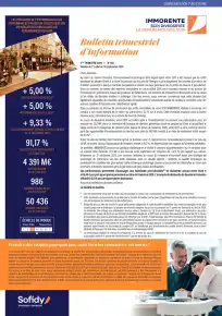Bulletin trimestriel - 2ème trimestre 2026