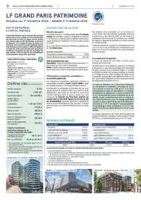 Bulletin trimestriel - 1er trimestre 2024