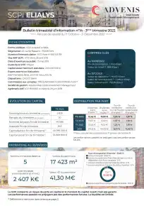 Bulletin trimestriel - 3ème trimestre 2022