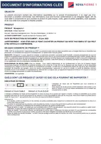 Information clé (DIC) - 2022