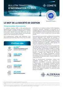 Bulletin trimestriel - 3ème trimestre 2025