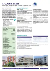 Bulletin trimestriel - 2ème trimestre 2025