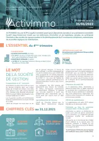Bulletin trimestriel - 4ème trimestre 2021