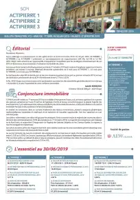 Bulletin trimestriel - 2ème trimestre 2019